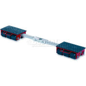 GKS Perfekt® F9 Machinery Roller Dolly Rigid Plates, Adjustable Width Connector Bar 19,800 Lb.