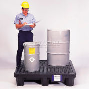 UltraTech Ultra-Spill® Economy Containment Pallet 1113 P4 4-Drum with Drain
