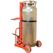 Wesco® Hydraulic Lift Liquid Cylinder Cart with Hand Brake 240251 1000 Lb.