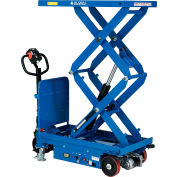 Global Industrial Self Propelled Mobile Scissor Lift Table, 40"L x 24"W, 2000 Lb. Cap.