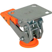 Floor Lock with Polyurethane Foot Pad FL-LKH-4 for 4" Casters