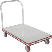 Aluminum Treadplate Deck Platform Truck ATP-C-3048 1 Handle 3600 Lb. Cap.