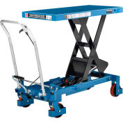 Global Industrial™ Long Deck Mobile Scissor Lift, Oversized 63