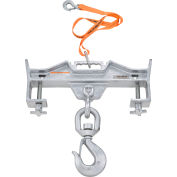 Global Industrial™ Swivel Hook Double Fork Forklift Hook Attachment, 10000 Lbs. Cap.