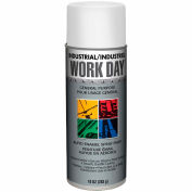 Krylon Industrial Work Day Enamel Paint Flat White - A04422007 - Pkg Qty 12