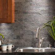Aspect 23,6" x 5,9" Peel & Stick Stone Decorative Tile Backsplash, Frosted Quartz - A90-84