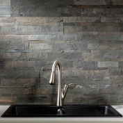 Aspect 23,6" x 5,9" Peel & Stick Stone Decorative Tile Backsplash, Iron Slate - A90-85