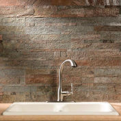 Aspect 23.6" x 5.9" Peel & Stick Stone Decorative Tile Backsplash, Tarnished Quartz - A90-86