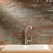Aspect 23,6" x 5,9" Peel & Stick Stone Decorative Tile Backsplash, Tarnished Quartz - A90-86