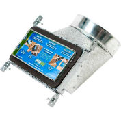 Speedi-Boot 90° Registre Vent Boot Adj. Cintres SBS-4128 NB 4 » X 12 » X 8 »