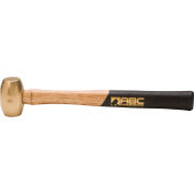 ABC Hammers ABC2BW 2 lb. Non-Sparking Brass Hammer, 12.5" Wood Handle