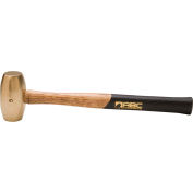 ABC Hammers ABC5BW 5 lb. Non-Sparking Brass Hammer, 15" Wood Handle