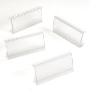 Nexel® ABM3C-25 Clear Label Holder 3"W x 1-1/4"H with Paper Insert (25 Pc)