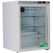American Biotech Supply Premier Réfrigérateur indépendant sous comptoir, 5,2 pi³, porte vitrée