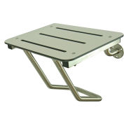 Siège de douche monté de mur complet Frost - inox/blanc - 972