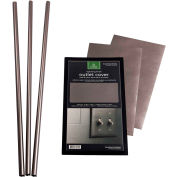 Aspect Backsplash Accessoire Kit - Vinyle, Peel et Bâton, Stainless - 953-50