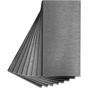 Aspect Short Grain 3" X 6" Brushed Stainless Metal Decorative Tile Backsplash, 8 Pack - A53-50