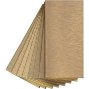 Aspect Short Grain 3" X 6" Brushed Champagne Metal Decorative Wall Tile, 8 Pack - A53-51