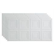 Fasade Portrait - 48-3/8" x 24-3/8" PVC Glue Up Tile in Matte White - PG7801
