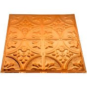 Great Lakes Tin Jamestown 2' X 2' Nail-Up Tin Ceiling Tile in Copper - T51-08