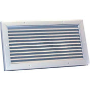 Grille d'aération pour porte, aluminium, 16 po x 8 po, ADL 16x8