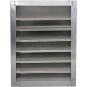 Louver haute galvanisé hauteur fixe réglable largeur 30"- GAFL 30-2136