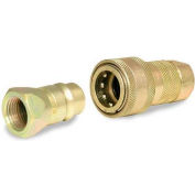 Apache Hydraulic Quick Coupler 39040915, 3/8" Body Coupler Set (Poppet) 3/8"FNPT