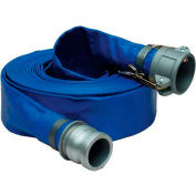 Le kit de pompe de tuyau de décharge comprend un tuyau de lavage à  contre-courant en PVC bleu de 5,1 cm x 15,2 m et un tuyau d'aspiration en  PVC vert