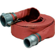 Apache 98138132 2" x 100' Medium Duty PVC Discharge Hose w/ C x E Aluminum Cam & Groove Fittings