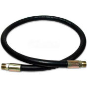 Apache hydraulique tuyau 98398250, 100R2AT Cpld., 4000 lb/po2, 3/8" MNPT flexible, 3/8" tuyau ID X 96 "L