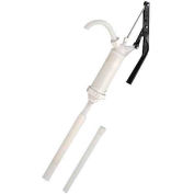 Action pompe PVDF & levier inox pompe T490-S avec réglable débit 8, 10, 12 oz.
