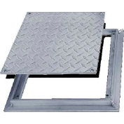 Acudor 12x12 Aluminum Diamond Plate Floor Door - No Hinge