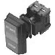 Advance Controls 104308, 22mm Non Metallic, Illuminated, Square Flush Stop/Flush Start Dual Button