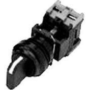 Advance Controls104355, 22mm Non Metal,Non Lit, 3 Pos. Maint. Spring Ret. R/L/Ctr,Sq Knob Switch Blk