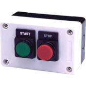 Advance Controls 104548, 2 trous, Flush étendu, Start Stop 22mm Non métalliques bouton poussoir Station