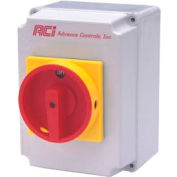 Advance Controls 107721, Enclosed 30 Amp Disconnect Switch, Class CC, Type 4x Plastic Enclosure