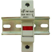 Advance Controls 152400 DIN Rail Fuse Holder, 1 Pole, Class CC Fuse, No Indicator Light