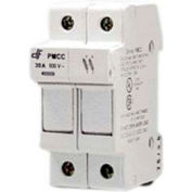 Advance Controls 152401 DIN Rail Fuse Holder, 2 Pole, Class CC Fuse, No Indicator Light