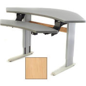 Infinity™ Powered Height Adjustable Bi-Level Corner Workstation - Maple