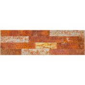 Aspect Peel & Stick 23.6" x 5.9" Tarnished Tin Distressed Metal Decorative Wall Panels - ADM-13