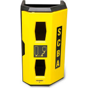 Allegro 4125 High-Viz Heavy Duty unique SCBA logement, jaune mural