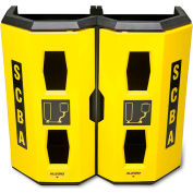 Allegro 4325 High-Viz Heavy Duty Dual SCBA Wall Case, Yellow