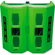 Allegro 4350 High-Viz Heavy Duty double SCBA logement, vert mural