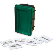 Mur végétalisé générique allegro 4500-G cas w / Label Kit & 1 étagère, Medium