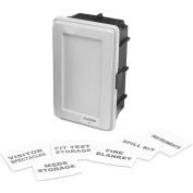 Allegro 4500-W Generic White Wall Case w/ Label Kit & 1 Shelf, Medium