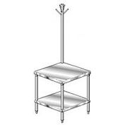Aero Manufacturing Mixer Stand W/ Utensil Rack, 14 Ga 304 Stainless Steel Top, 24"W x 30"D