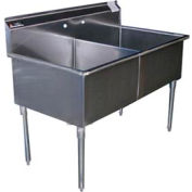 Aero Manufacturing Company® 2S2-2424 Premium SS Non-NSF Two Bowl Sink