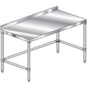 Aero Manufacturing 304 Table en acier inoxydable, 60 x 36 », 2-3/4 » Dosseret, calibre 14