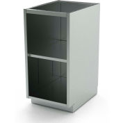AERO Stainless Steel Base Cabinet BC-1000, Open, 1 Shelf, 18"W x 21"D x 36"H