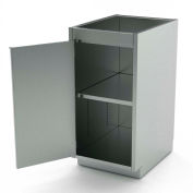 AERO inox Base Cabinet BC-1100, 1 porte à charnières, plateau 1, 12" W x 21 H « D x 36"